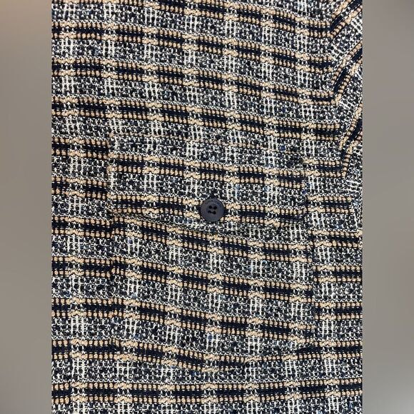 UNKNWN Tweed Shacket Full Zip Shirt Jacket Men Large Multicolor Long Sleeve - Picture 2 of 7